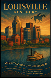 Louisville, Kentucky Where Tradition Meets Innovation Poster