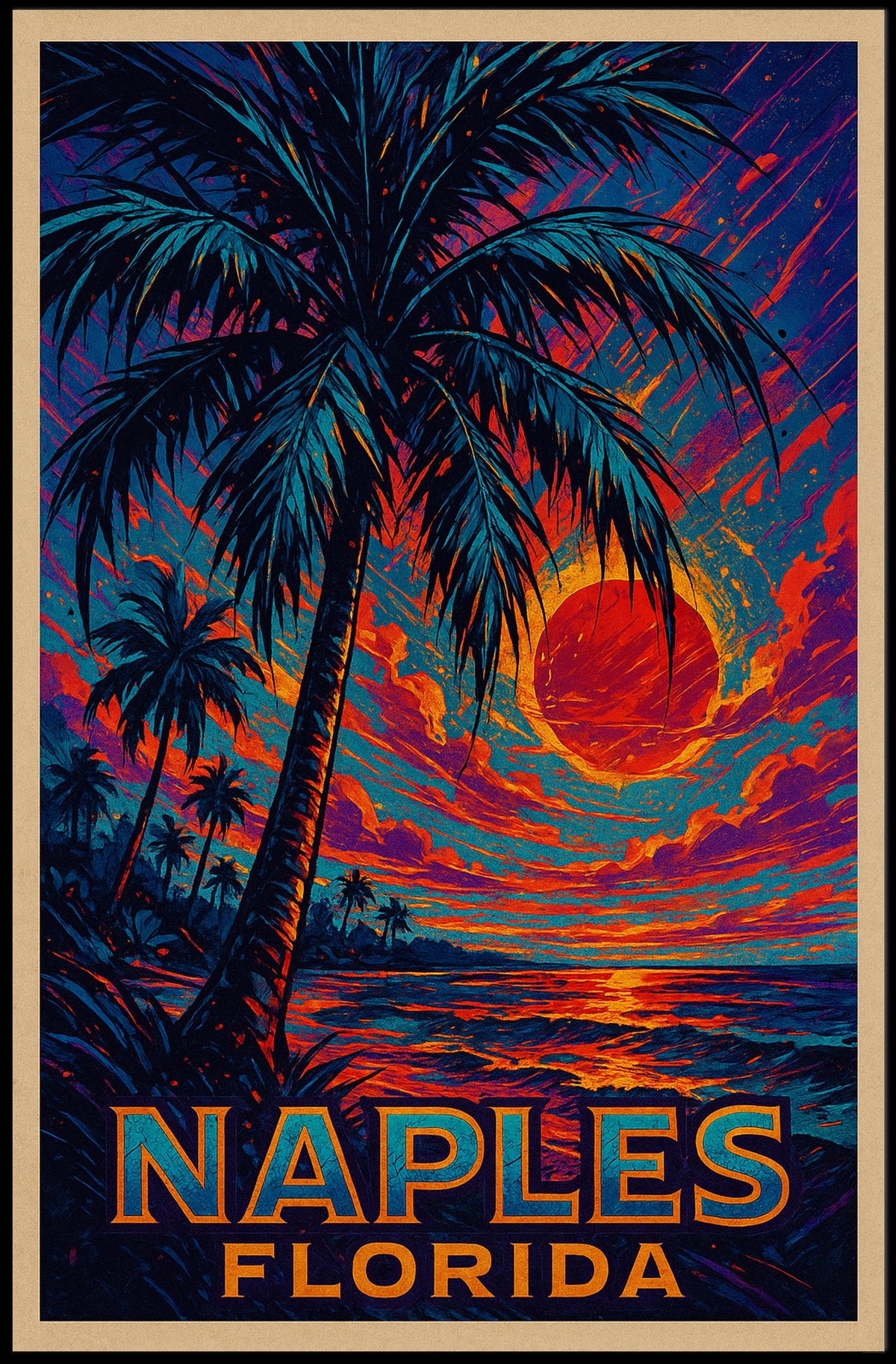 Naples, Florida Sunset Poster