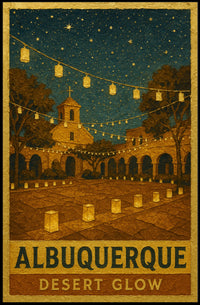 Albuquerque Desert Glow Poster