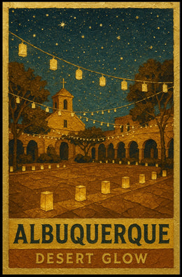 Albuquerque Desert Glow Poster