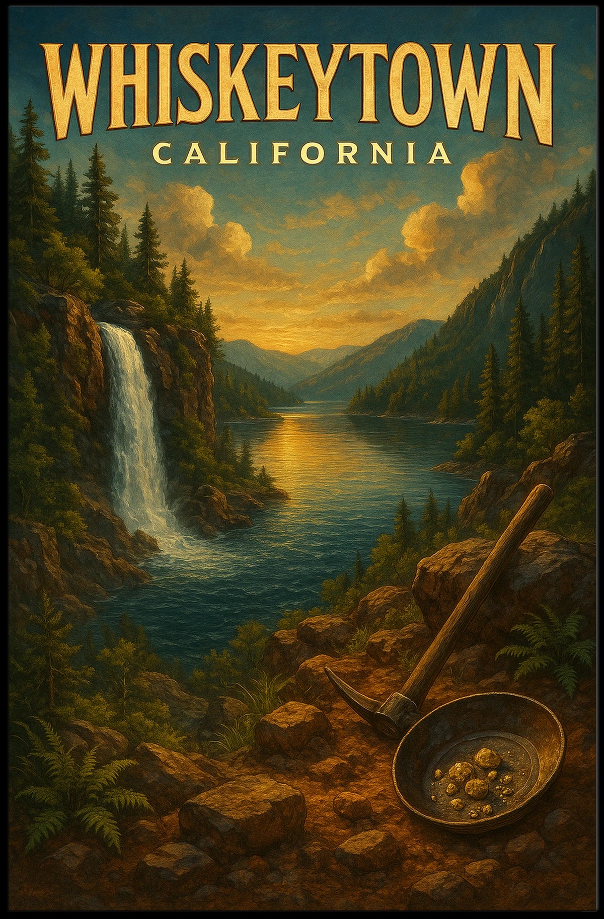 Whiskeytown, California Poster