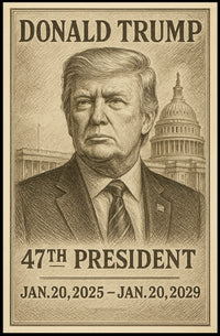Donald Trump 47th President Poster