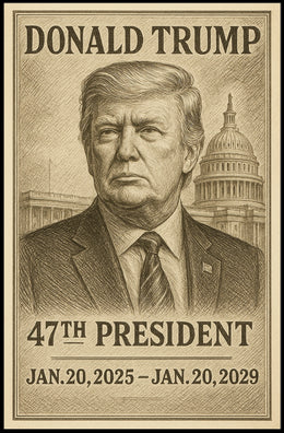 Donald Trump 47th President Poster