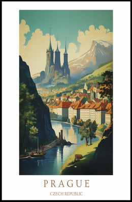 Prague A Scenic View Poster