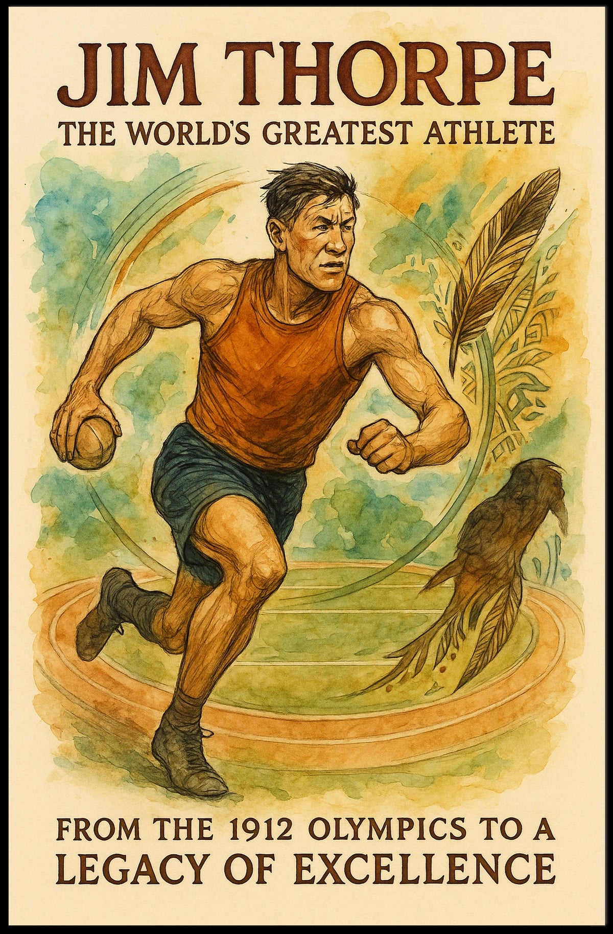 Jim Thorpe Legendary Athlete Jim Thorpe Poster
