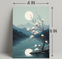 Tranquil Moonlit Blossoms Poster