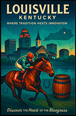 Louisville, Kentucky Where Tradition Meets Innovation Poster