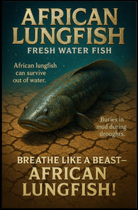 African Lungfish Survival Poster: Nature's Resilient Wonder