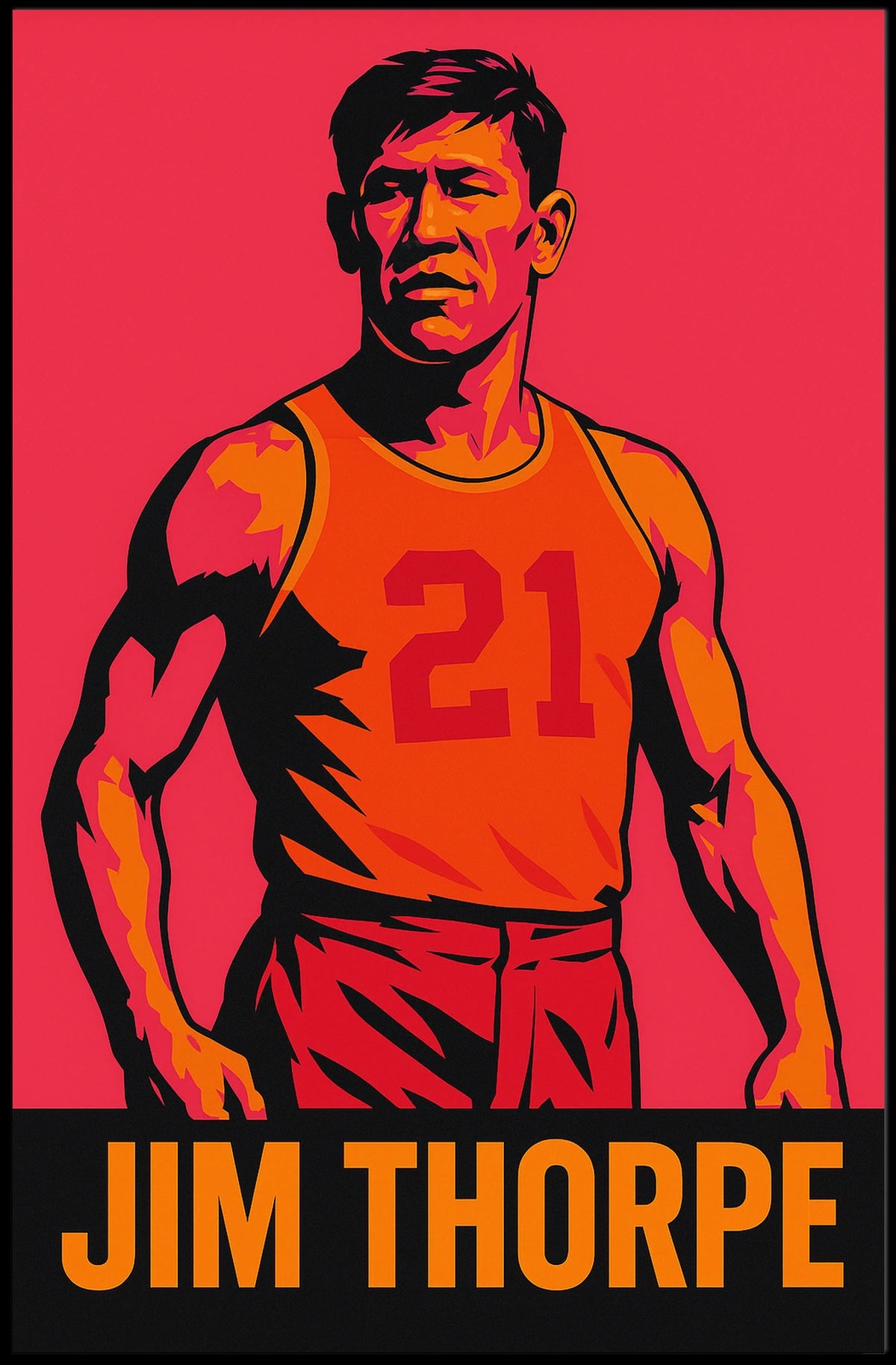 Jim Thorpe Athletic Legend Poster