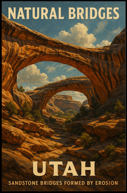 Natural Bridges Of Utah Poster