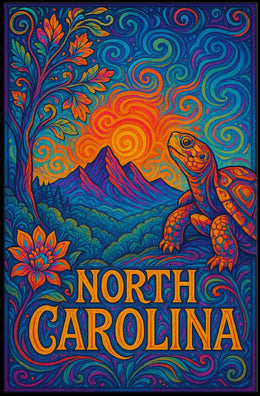 North Carolina A Vibrant Tribute Poster