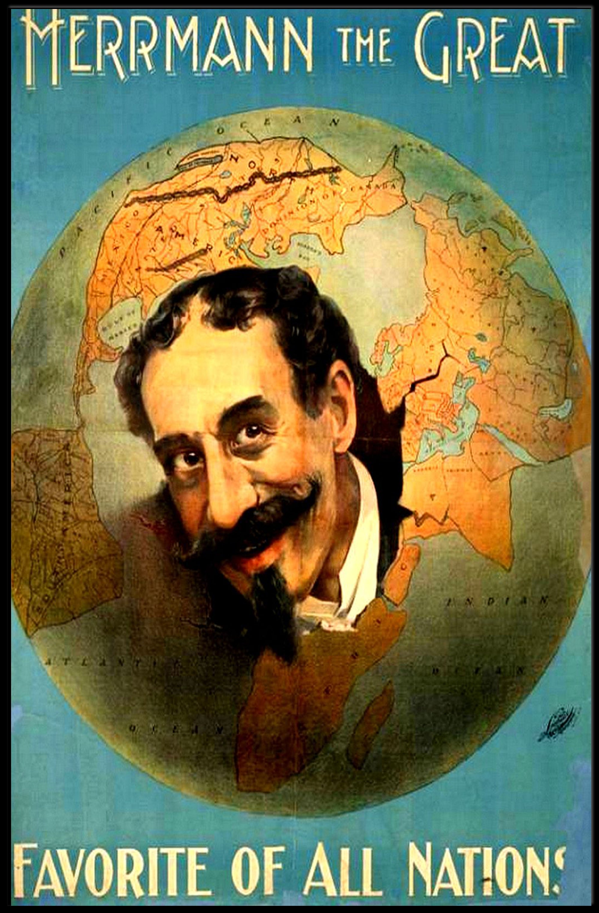 Herrmann the Great Vintage Performer Cultural Poster