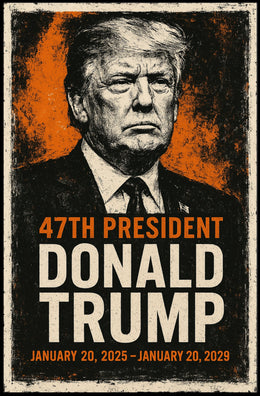 Trump Statesman Legacy Grunge Patriotic Poster