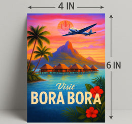 Visit Bora Bora Poster PosterGoat