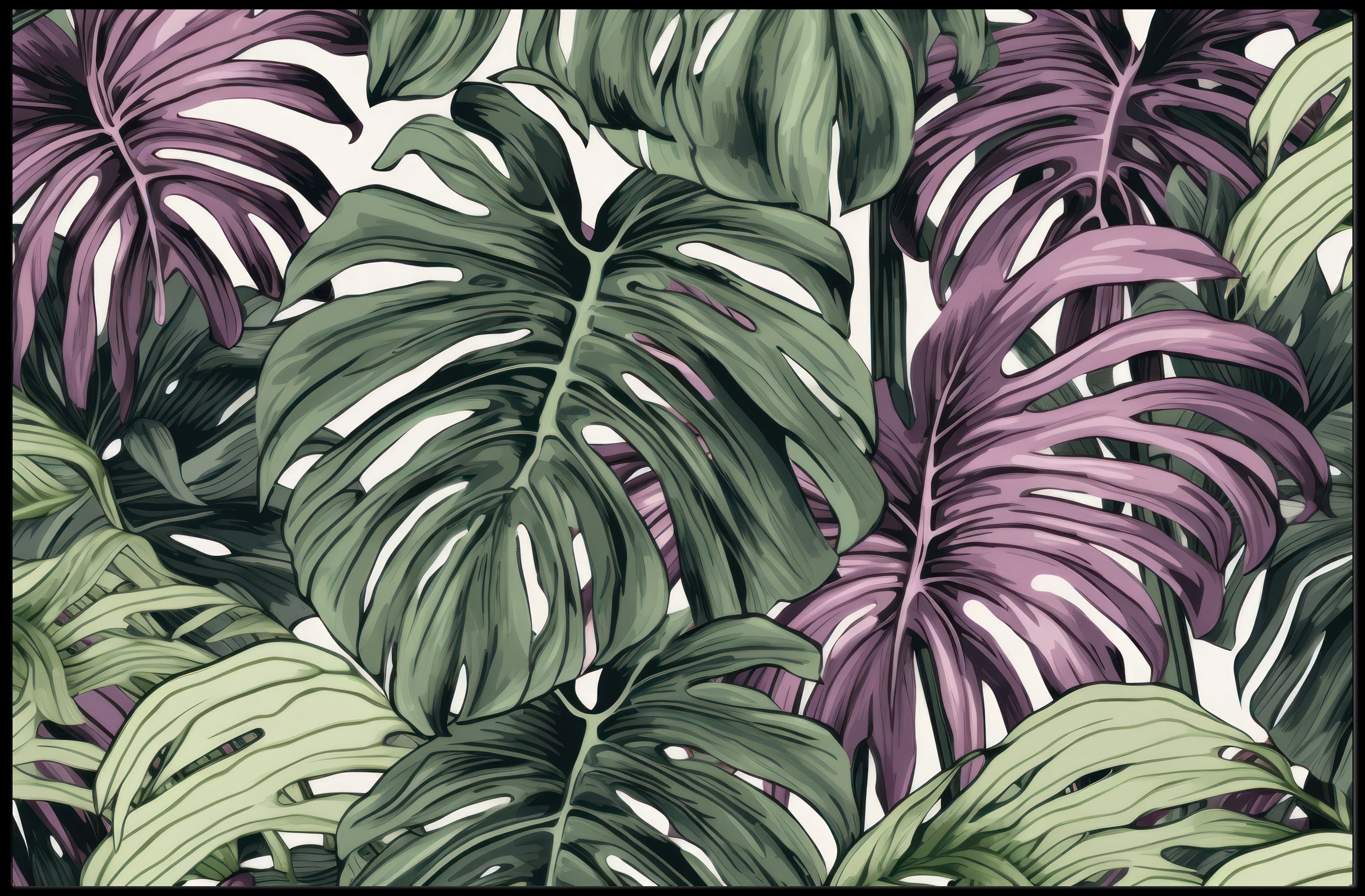 Tropical Foliage Art Poster