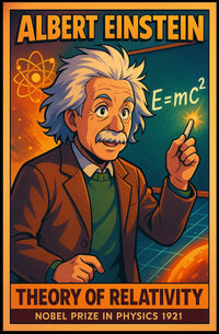 Albert Einstein Theory Of Relativity Poster