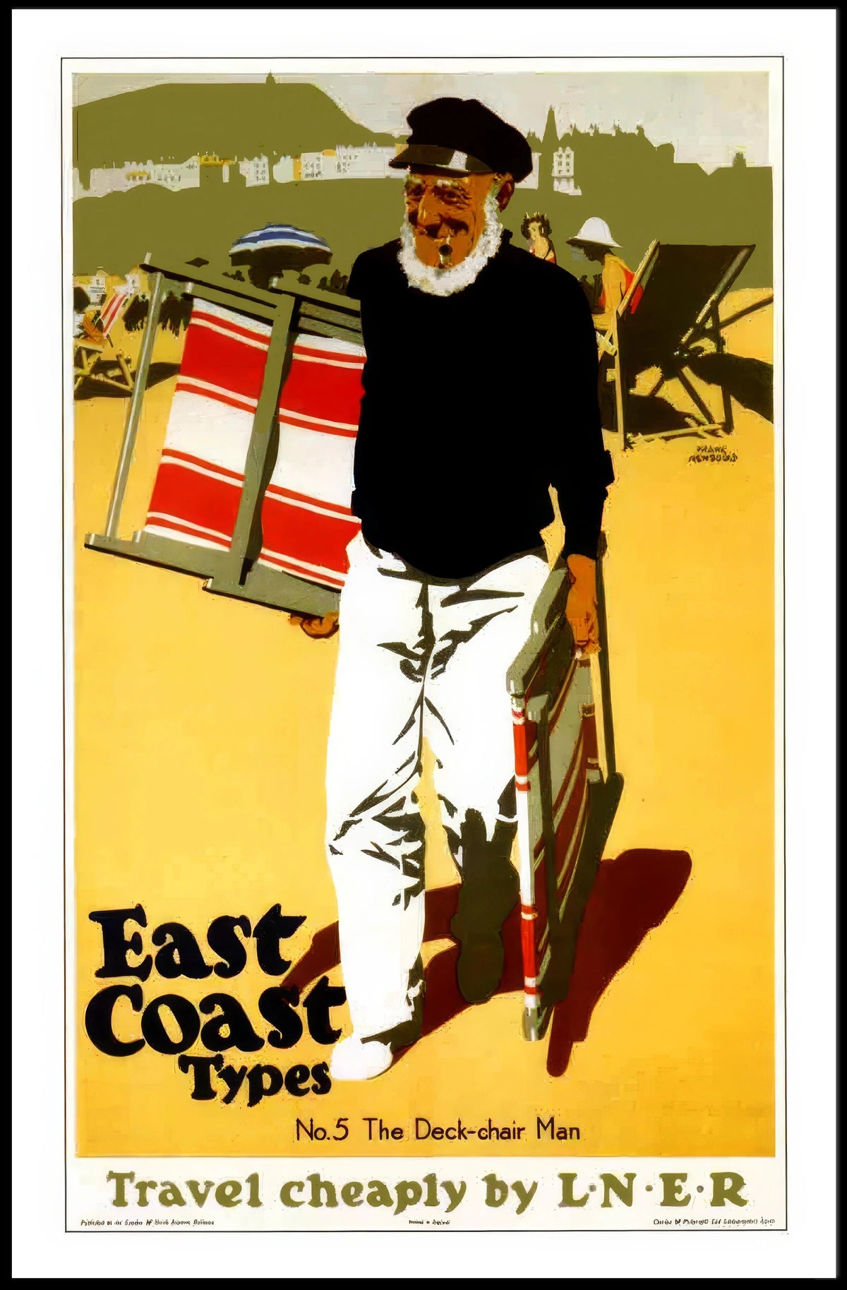 East Coast Types The Deck-Chair Man Poster