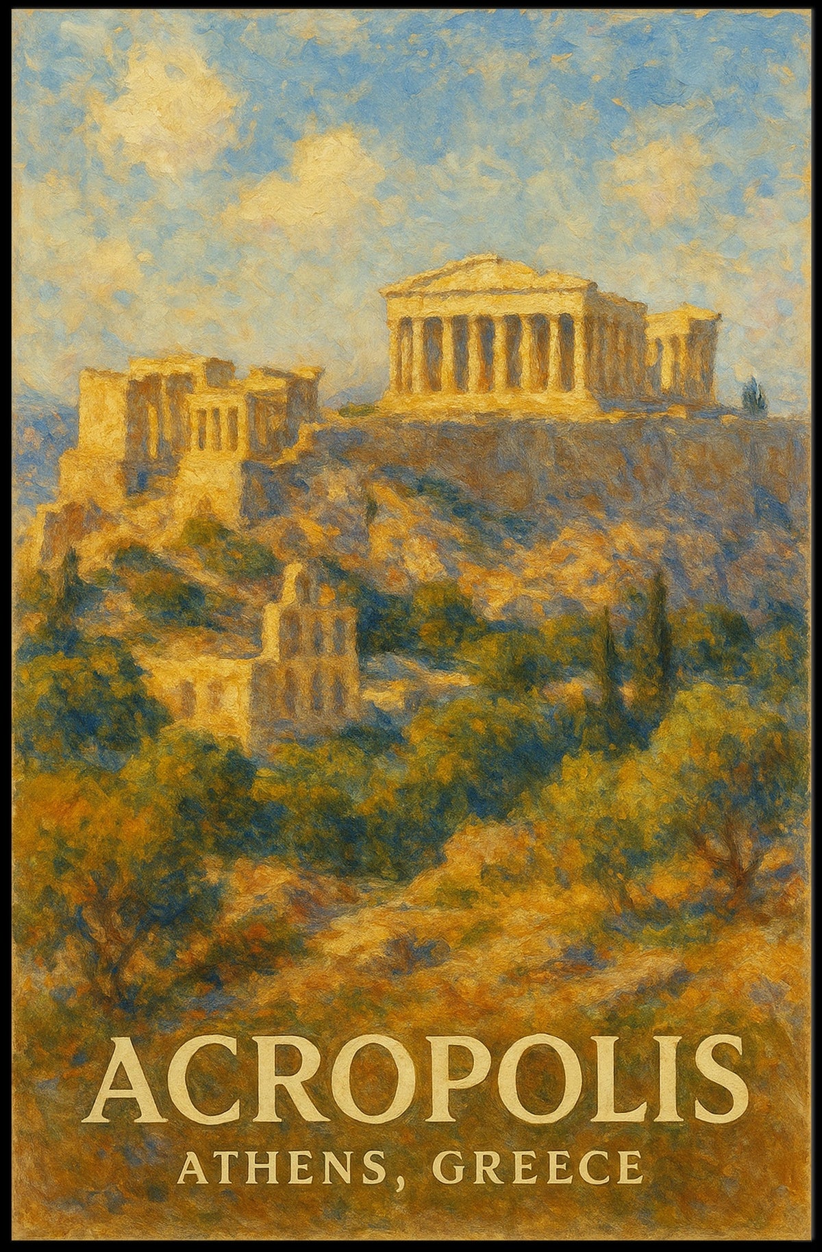 Acropolis of Athens Poster