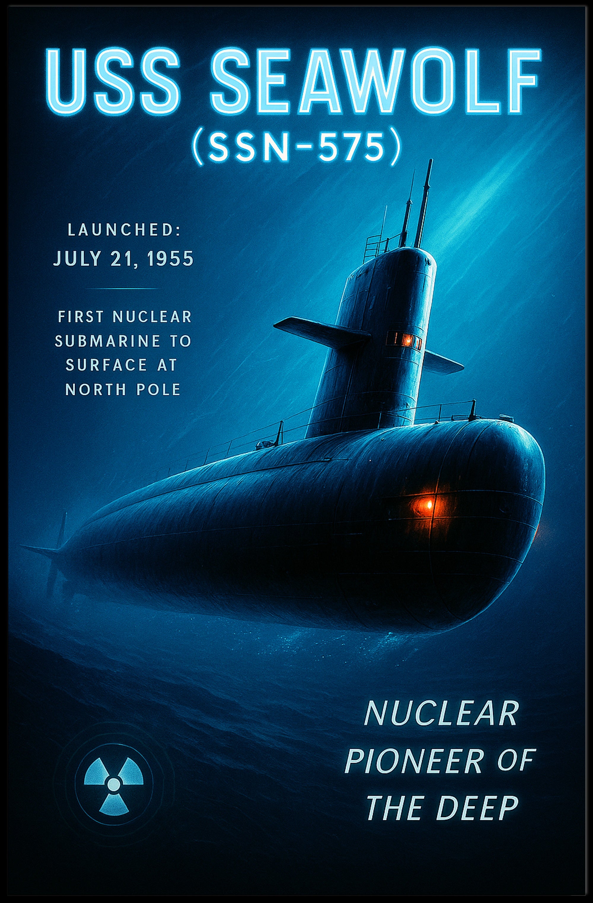 USS Seawolf Nuclear Pioneer Poster PosterGoat