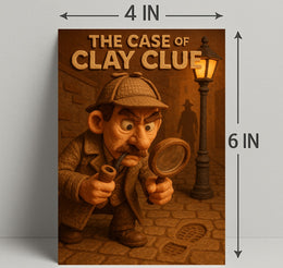 The Case of Clay Clue Art Print Decor PosterGoat