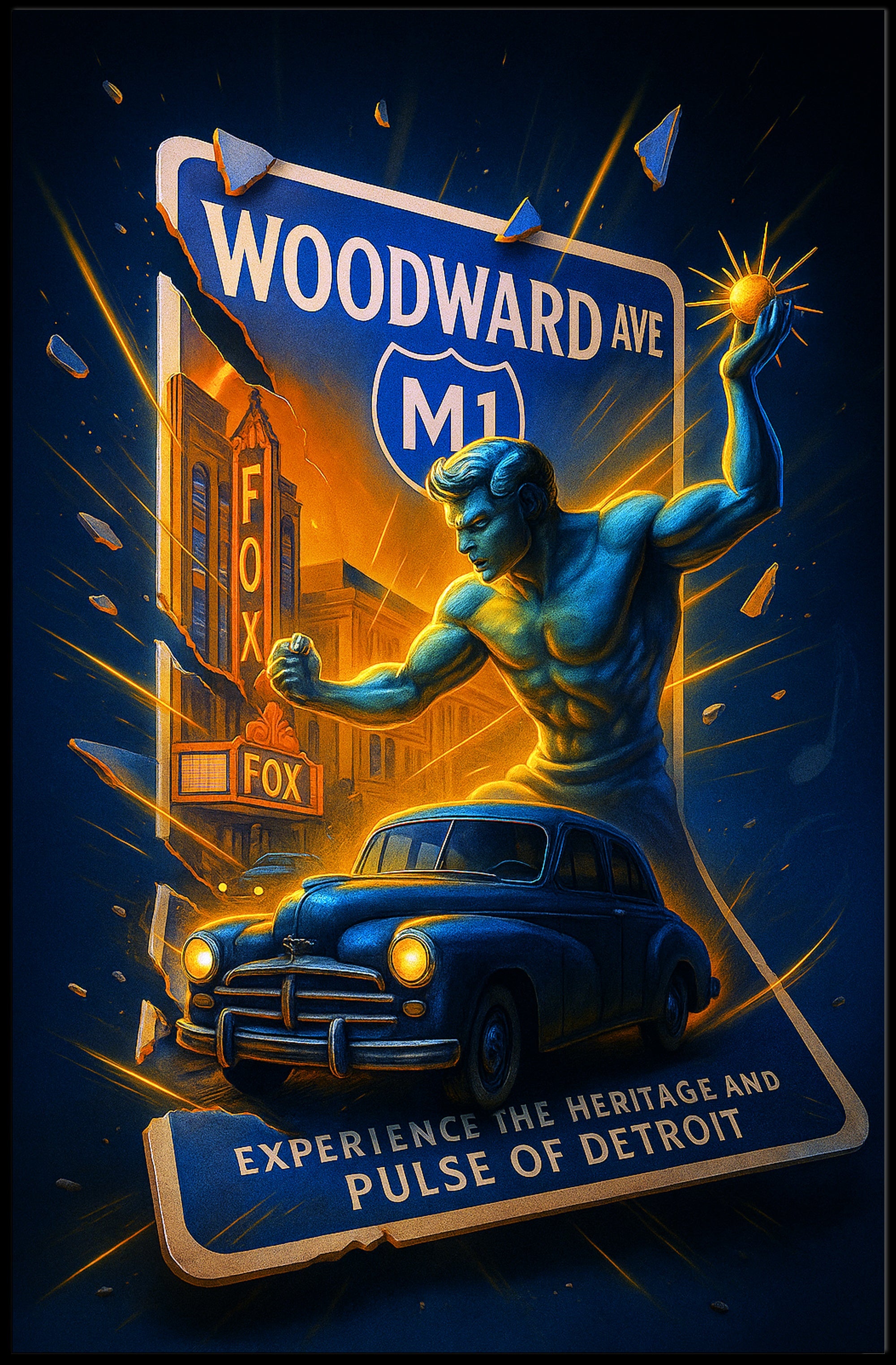Experience the Heritage and Pulse of Detroit Poster PosterGoat