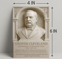 Grover Cleveland 24th President Wall Art Print PosterGoat