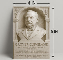 Grover Cleveland 24th President Wall Art Print PosterGoat