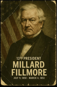 Millard Fillmore 13th President of the United States Damaged Photograph Poster