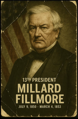 Millard Fillmore 13th President of the United States Damaged Photograph Poster