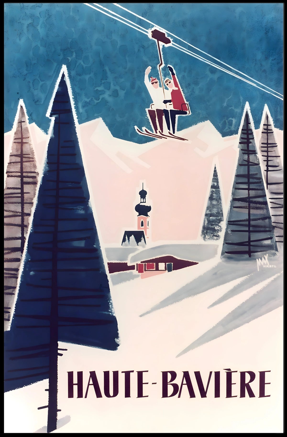 Haute-Bavière Winter Escape Poster