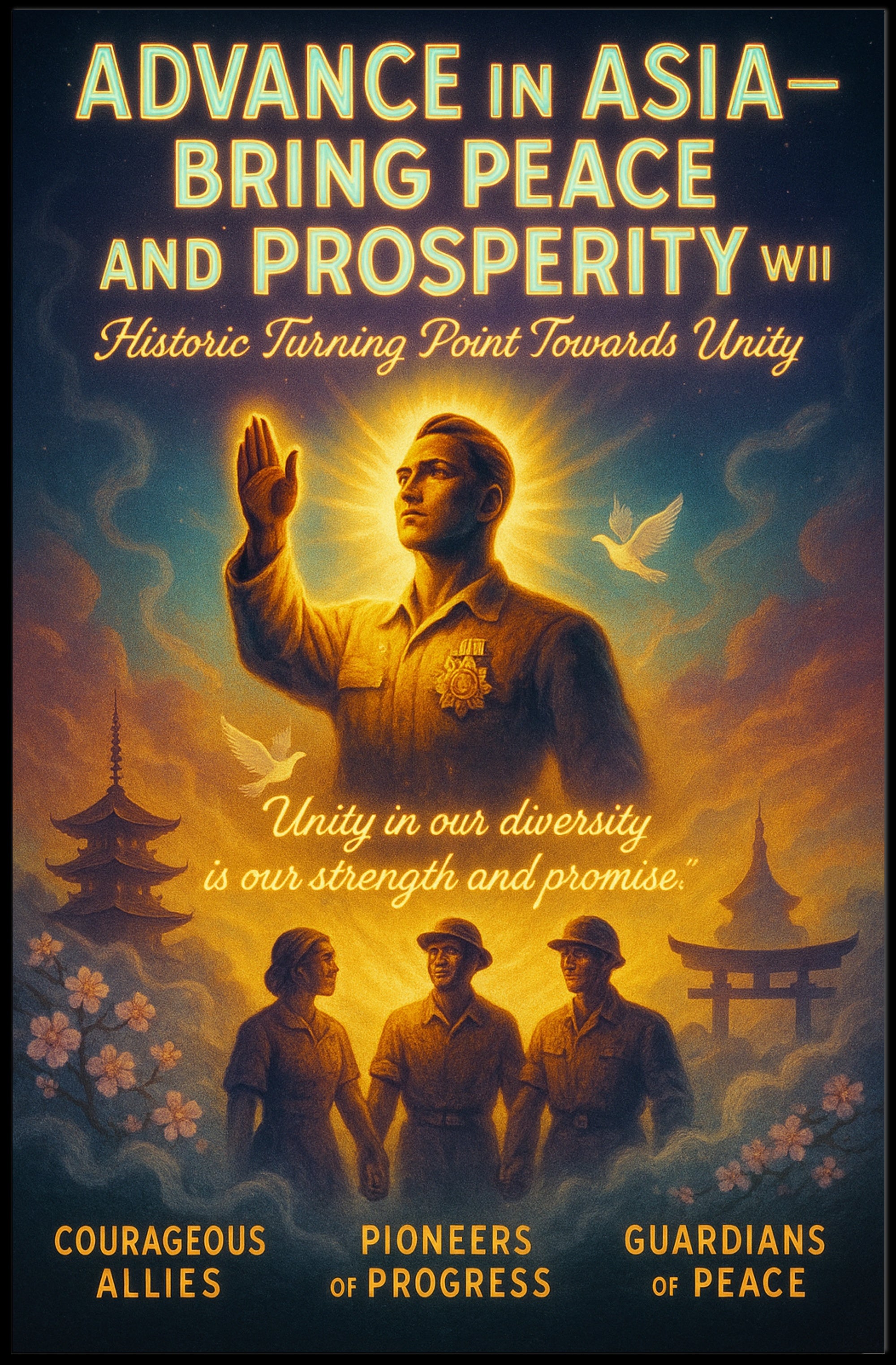 Advance in Asia Unity and Progress Poster