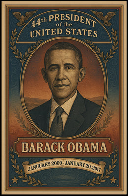 Barack Obama Presidential Historical Poster