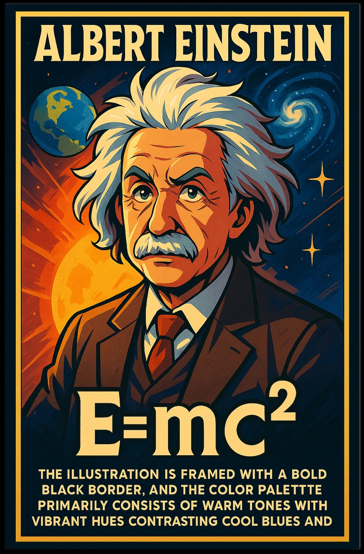 Albert Einstein EMc² Poster