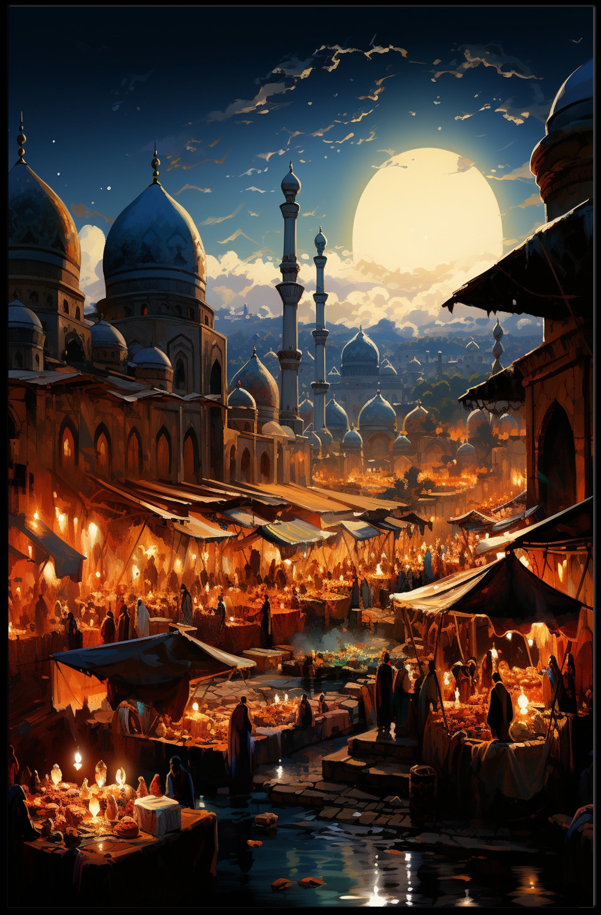 Moonlit Bazaar Poster