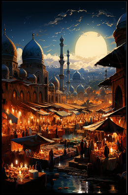 Moonlit Bazaar Poster