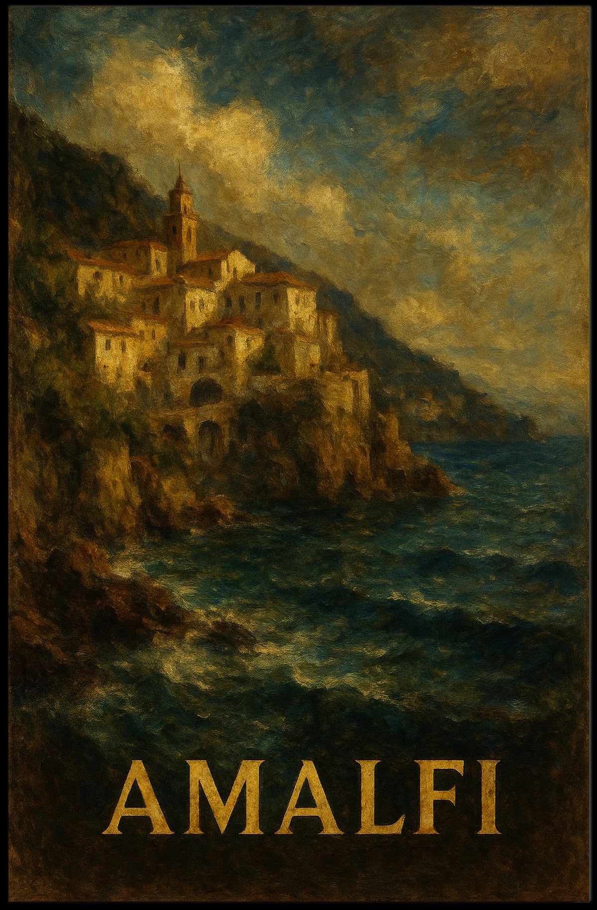 Amalfi Coastline Poster