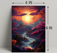 Enchanted Sunset Landscape Poster