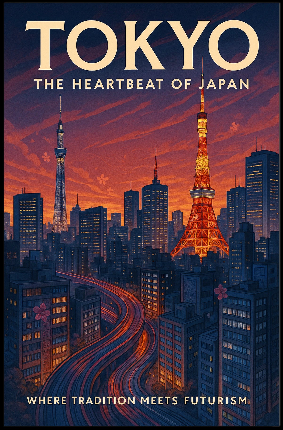 Tokyo The Heartbeat of Japan Poster
