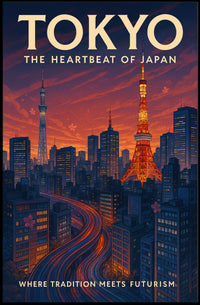 Tokyo The Heartbeat of Japan Poster
