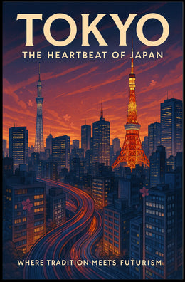 Tokyo The Heartbeat of Japan Poster