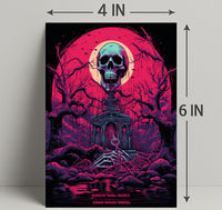 Eerie Skullscape Poster