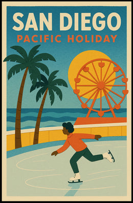 San Diego Pacific Holiday Poster