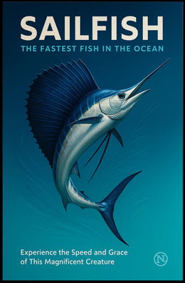 Sailfish Speed and Grace Photorealistic Animal Poster PosterGoat
