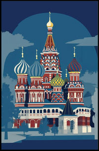 Vibrant Eastern European Architecture Poster
