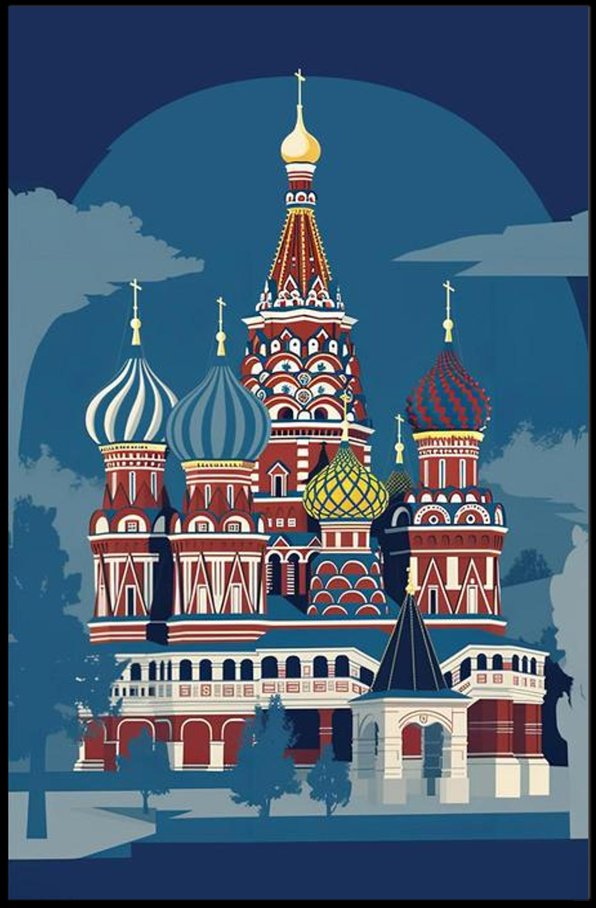 Vibrant Eastern European Architecture Poster