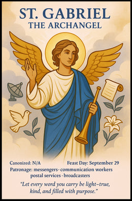 St. Gabriel the Archangel Poster PosterGoat