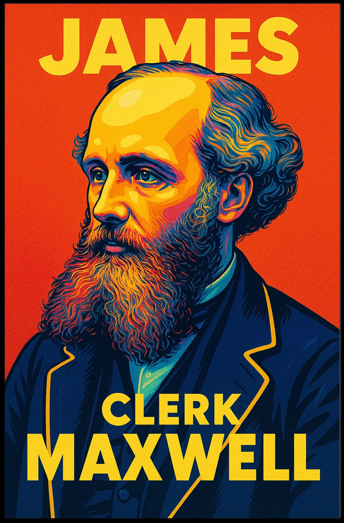James Clerk Maxwell Poster