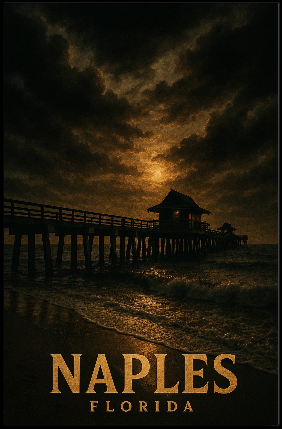 Naples, Florida Sunset Serenity Poster
