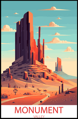 Monument Valley Sunrise Adventure Travel Poster