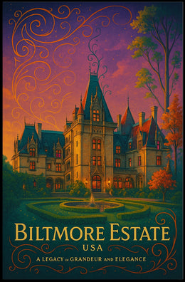 Biltmore Estate A Legacy of Grandeur Poster